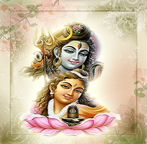 Shiva-and-Parvati-on-Grunge-Background-300x294